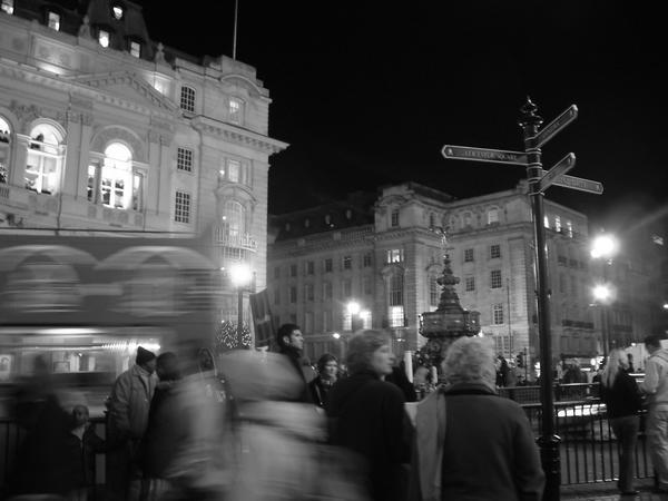 Busy london nightlife