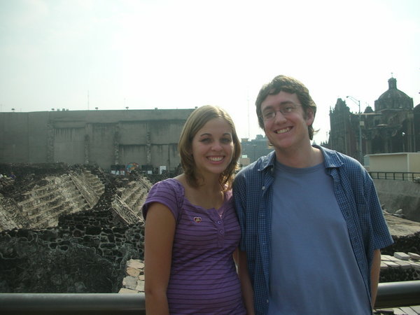 my friend Tim and me in front of the ruins