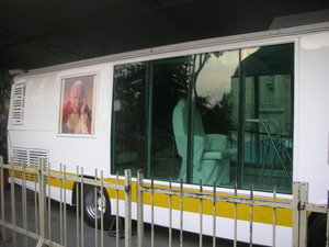 Pope John Paul II's bus