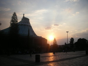 sunset and the Basilica