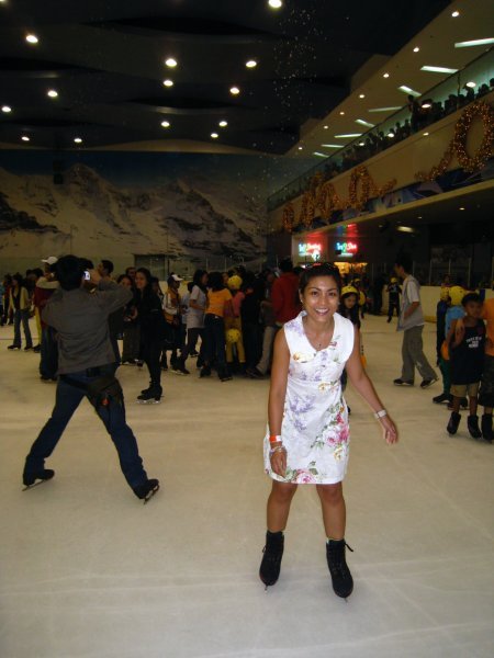 Ice skating at SM Mall of Asia