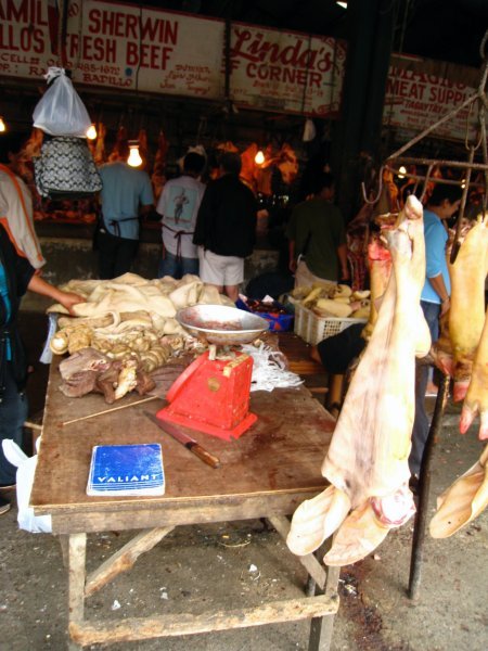 meat at the local market