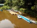 Traditional Penan longboats