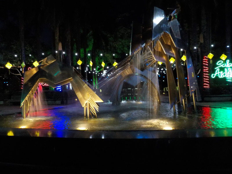 Stylised Hornbill fountains