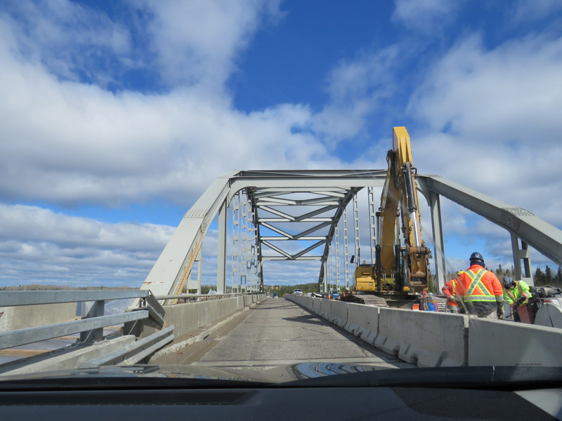 Roadworks on the Trans Canada Highway