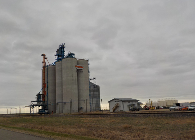Huge grain silos