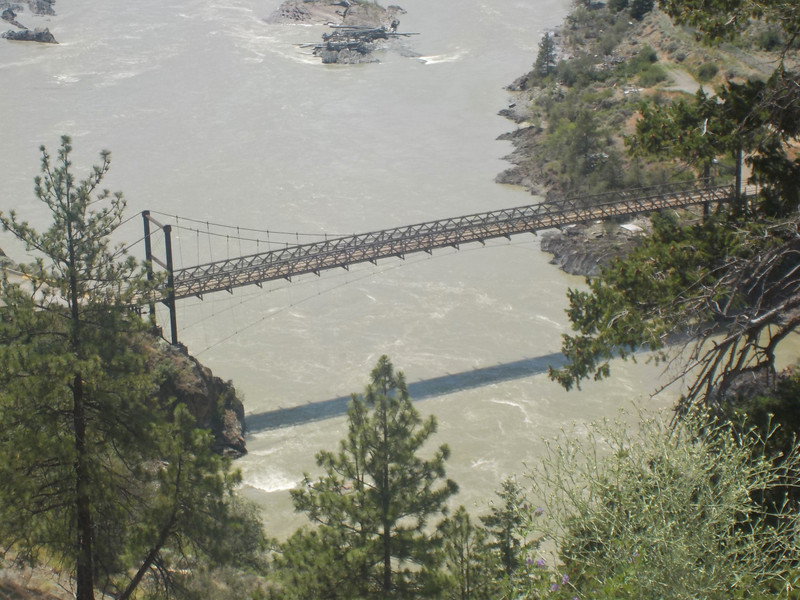 Bridge across the Fraser River to get to Lillooet