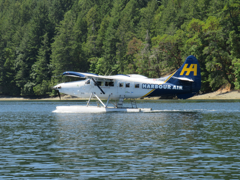 Sea plane arriving from Vancouver
