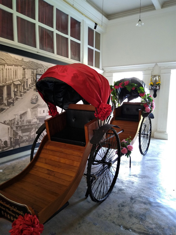 Beautiful rickshaws in the museum