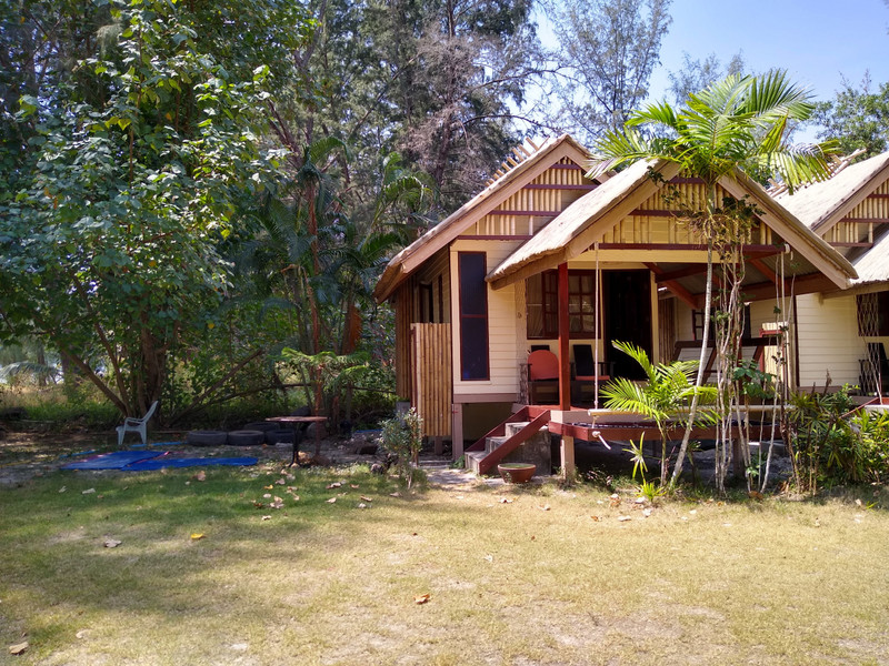 Our beautiful bamboo thatched beach bungalow