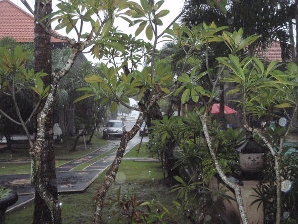 Padangbai in the rain