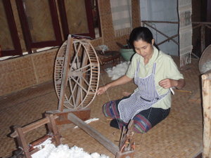 Spinning cotton