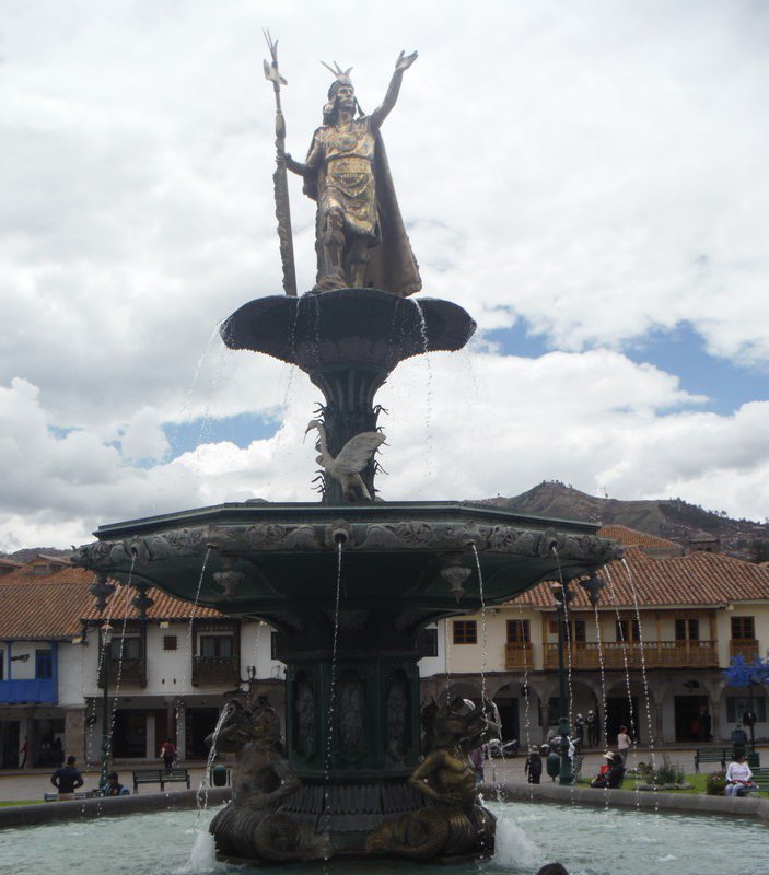 Statue of the Inca Warrior King Pachacuteq