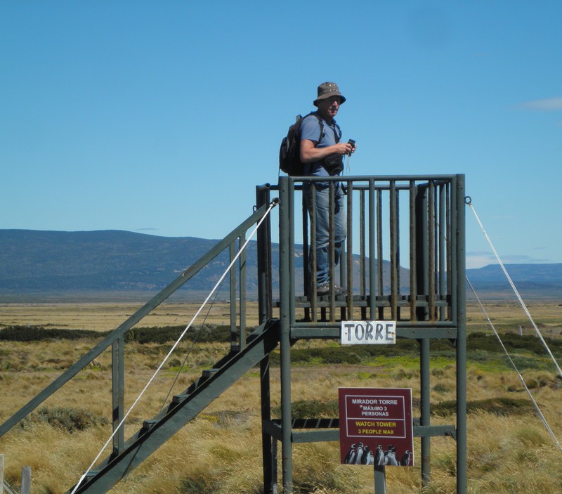 10 John on a bird watching tower