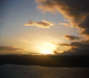 24 Argentinian sunset, Beagle Channel