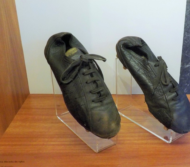 Boots worn by Pelé in the eraly 60s