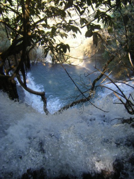 View from top of waterfall