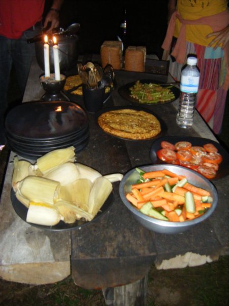  Our feast by the fire