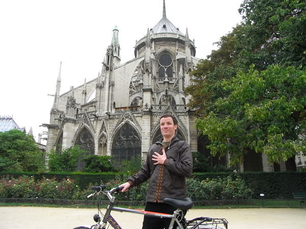 Me trusty stead, myself and Notre dam