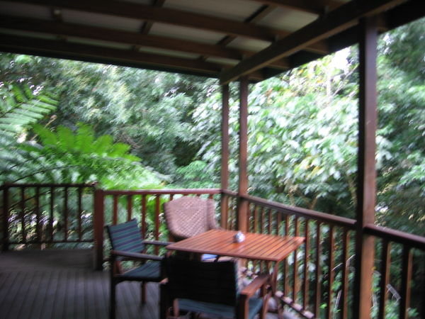 the verandah outside my room
