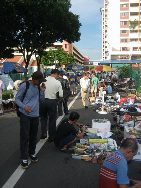 A "carpet sale" between Jln Besar and the Rochor Canal