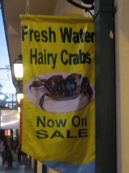 Hairy Crabs? Yes, please!