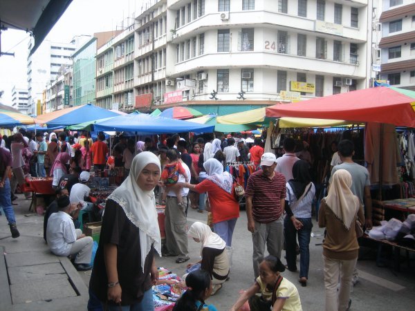 The Sunday market in Sandakan
