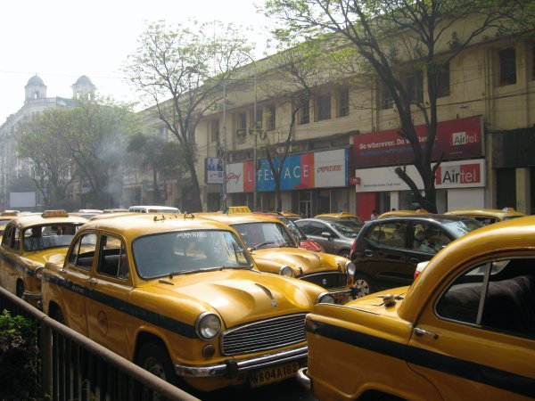 The always-honking Ambassador taxis 