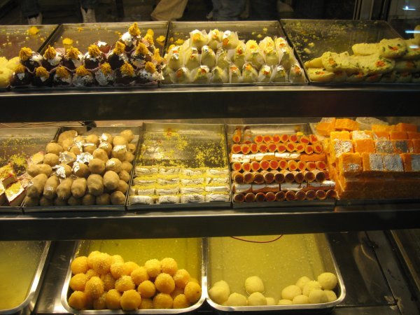 Mmm....Indian sweets at the market