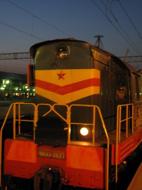 Locomotive at Moscow station