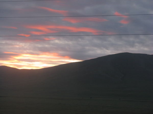 Sunrise over Mongolia 