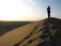 Reaching the peak of the dunes