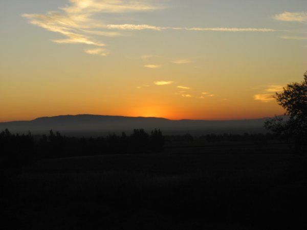 Sunrise over Paddy fields