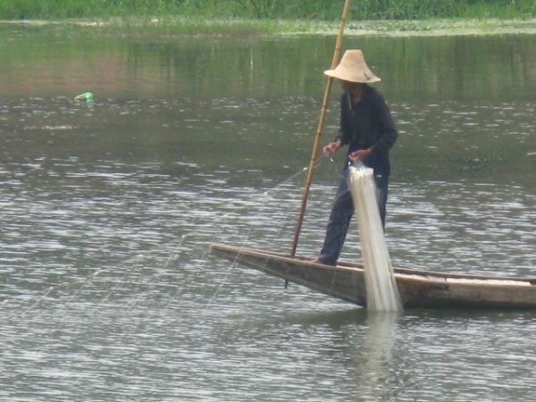A fishing fisherman