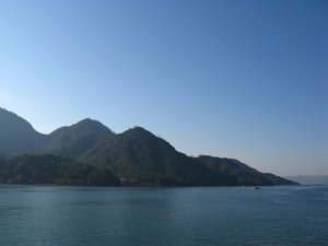 Approaching Miyajima Island