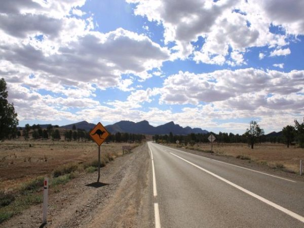 The road to Wilpena