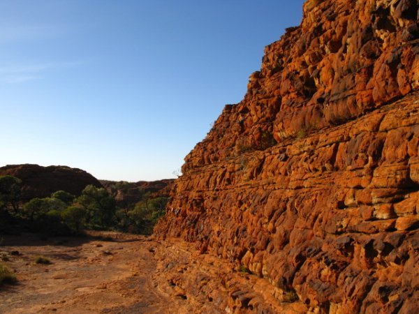 The canyon walls