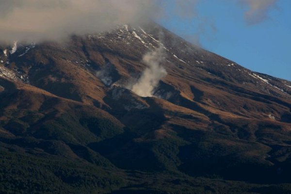 Steaming Mt Tongariro