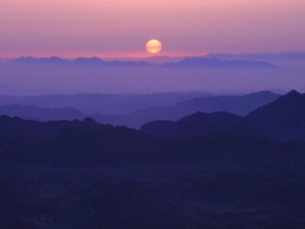 Sunrise on top of Mt. Sanai 