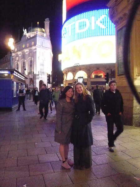 Me and Helen at Piccadilly Circus