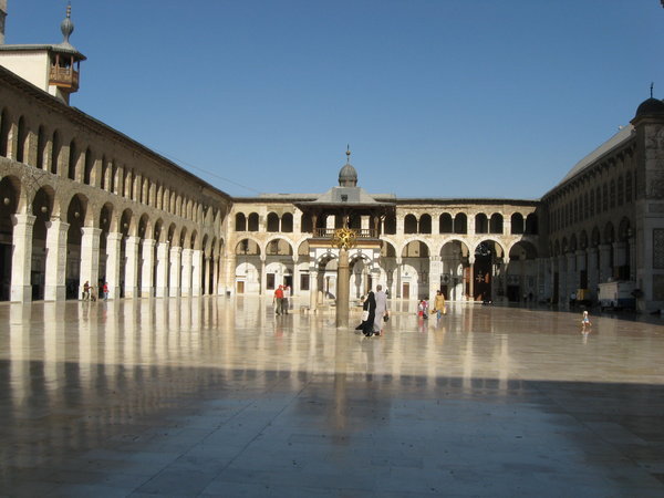 Courtyard of the Ummayed mosque in Damascus