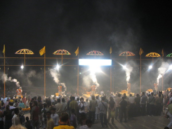 Mini festival at the main ghat