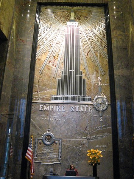 Mural in Empire state building