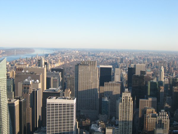 At the top of the empire state building
