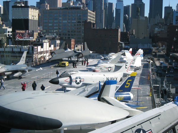 the deck of the intrepid