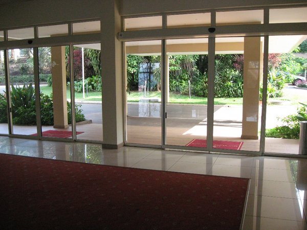 Inside the Lobby of Hotel Rwanda