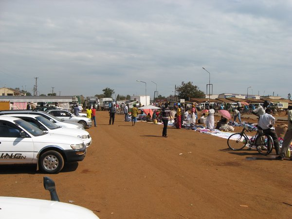 The border between Uganda and Kenya