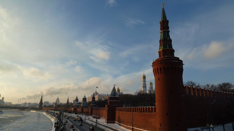 The walls of the Kremlin