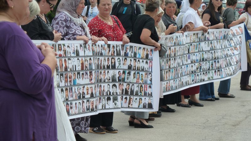 Demonstration against Srebrenica