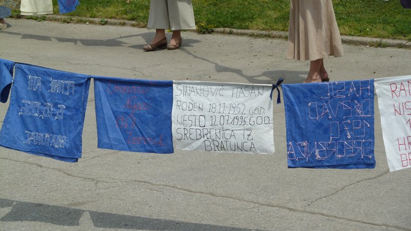 Demonstration against Srebrenica